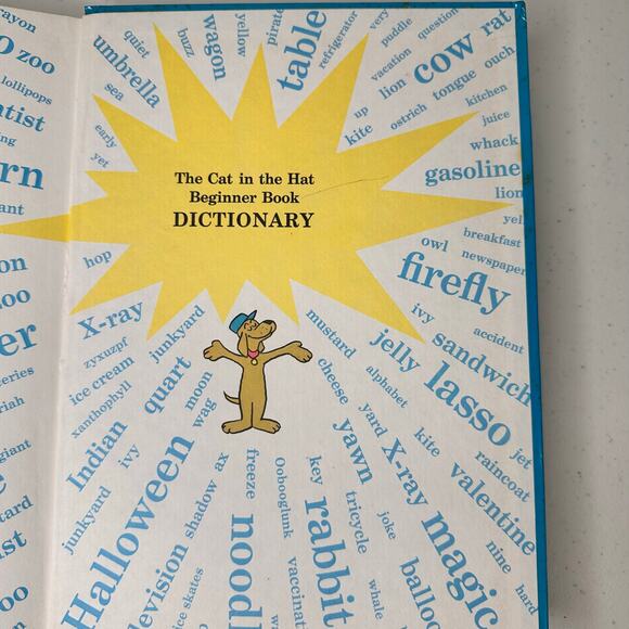 The Cat In The Hat Beginner Book Dictionary 1964 Dr. Seuss P.D. Eastman 1964 - Picture 2 of 7